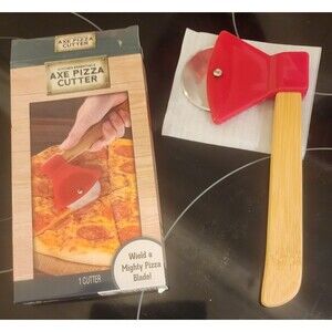 AXE PIZZA CUTTER Unique Gift Cool Kitchen Gadget that ACTUALLY WORKS!  FUN - NEW